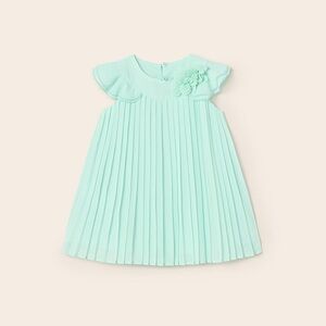 Mayoral Mint Green Pleated Dress